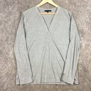 GIBSONLOOK Top XXL Long Sleeve V Neck Light Sweater Casual Knit Basic Everyday